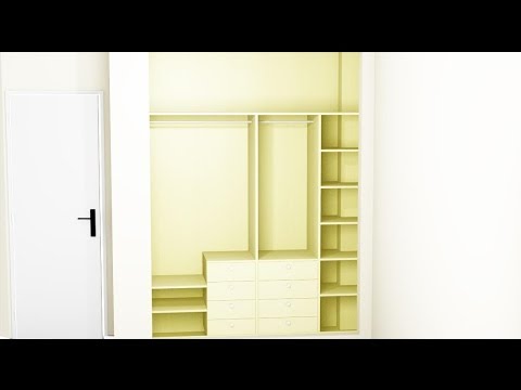 ¿Cómo distribuir el interior de un armario empotrado?